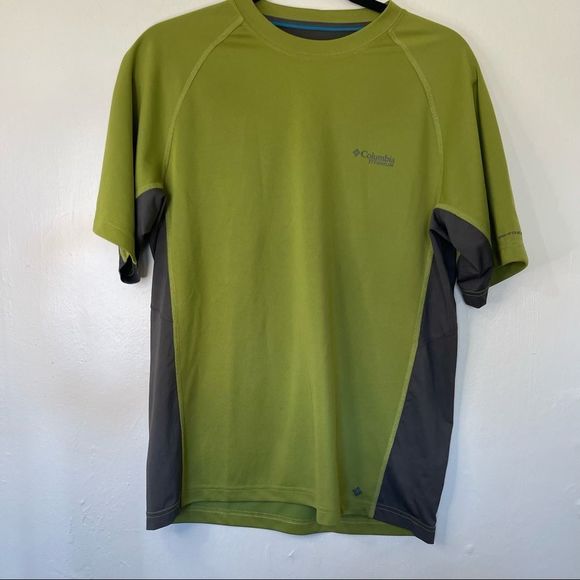 Columbia Other - Columbia Titanium Green & Gray Short Sleeve Athletic Sports Comfy Shirt